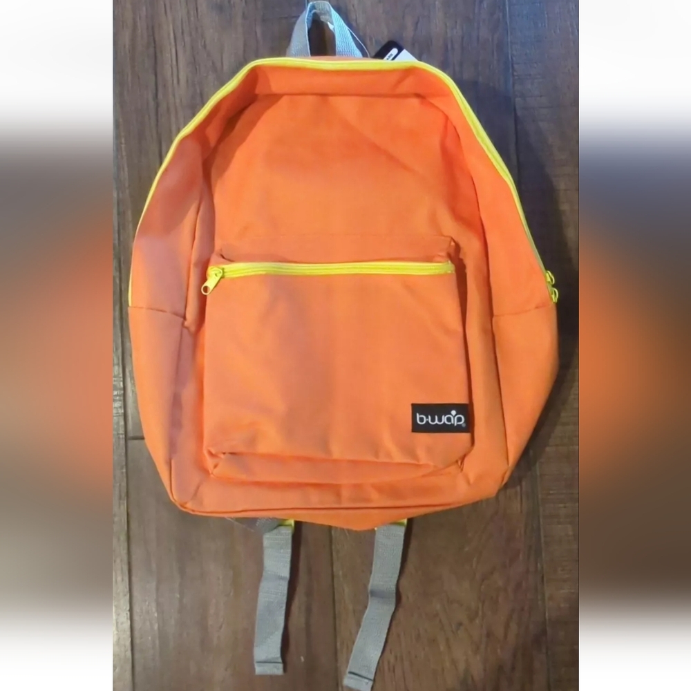 B-WAP Orange Backpack Designed for Busy Student with a Purpose 16 inches NWT!